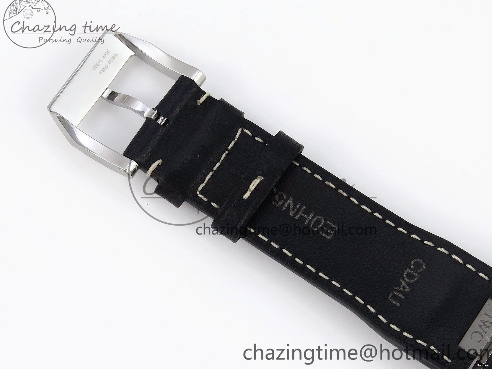 MIROTIME 0226 Pilot Mark XX IW328203 ZF 1:1 Best Edition Blue Dial on Dark Blue Leather Strap A Snug 7024